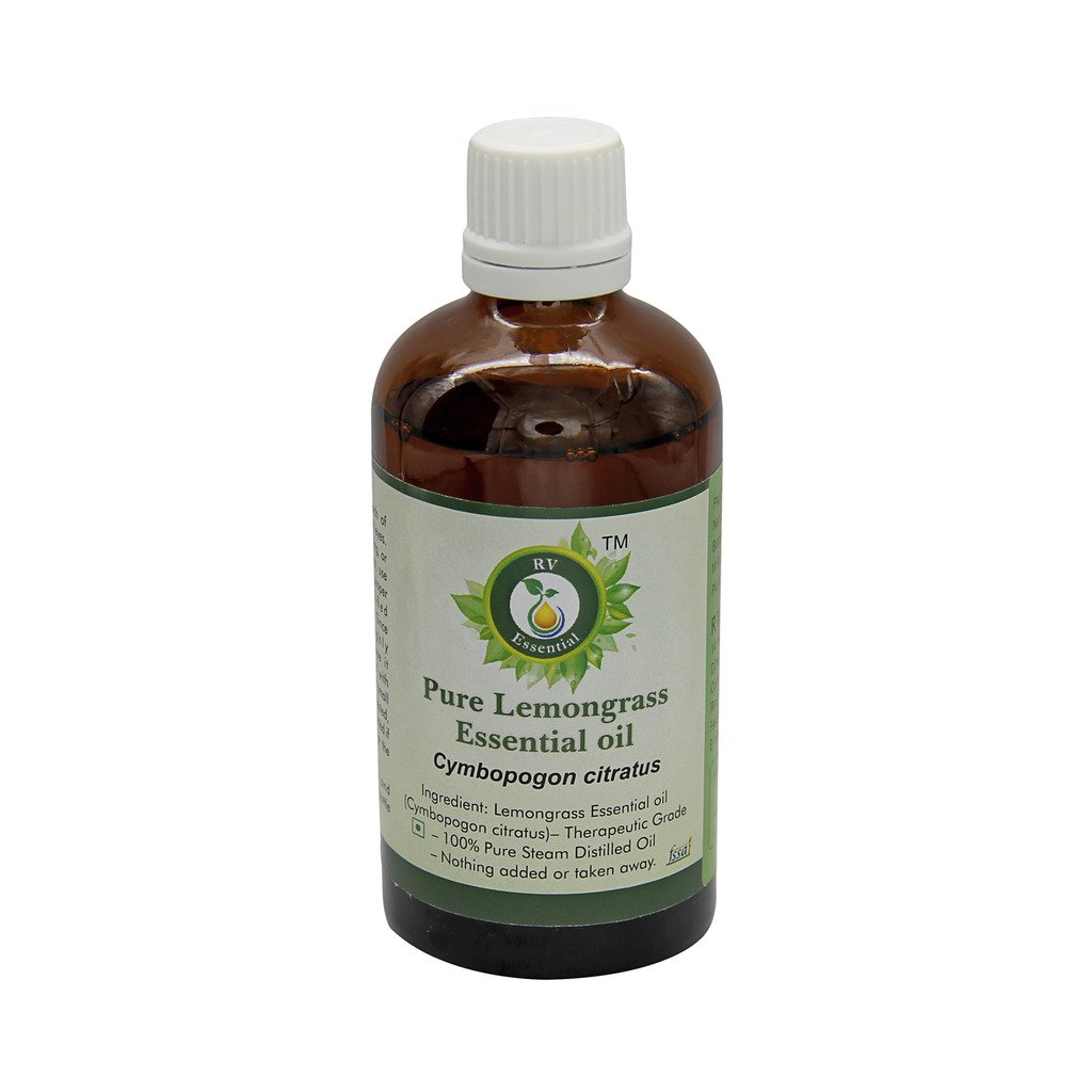 Pure Lemongrass Essential Oil 100ml (3.4oz) - 100% Natural Cymbopogon Citratus Oil for Aromatherapy, Diffuser, Massage & Skin Care - Relaxing & Uplifting Scent