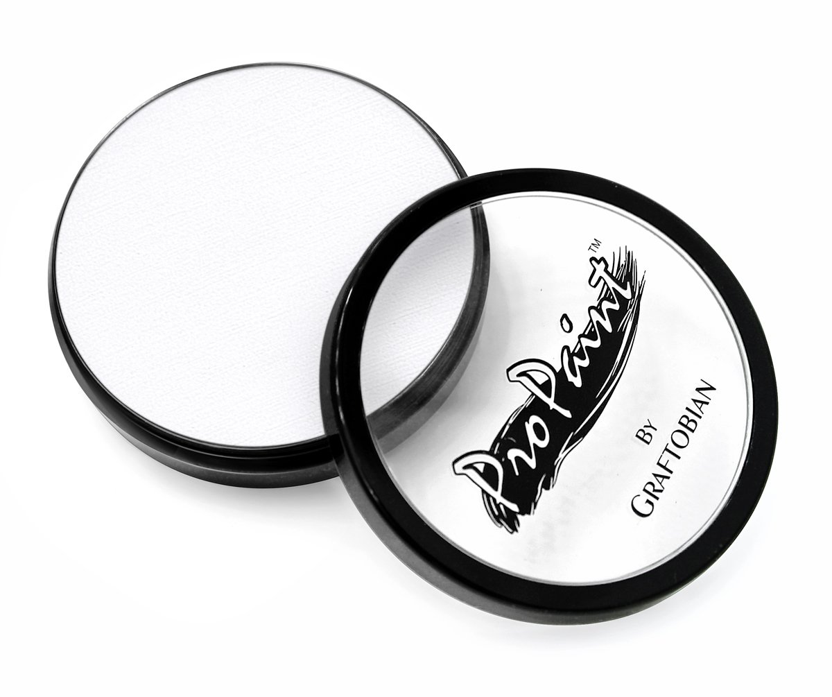 Graftobian ProPaint Face & Body Paint - White Swan 30ml | Professional Halloween & Costume Makeup for Adults | Waterproof Skin & Body Art Paint | Perfect for Halloween Parties, Cosplay, Theater & Special Effects