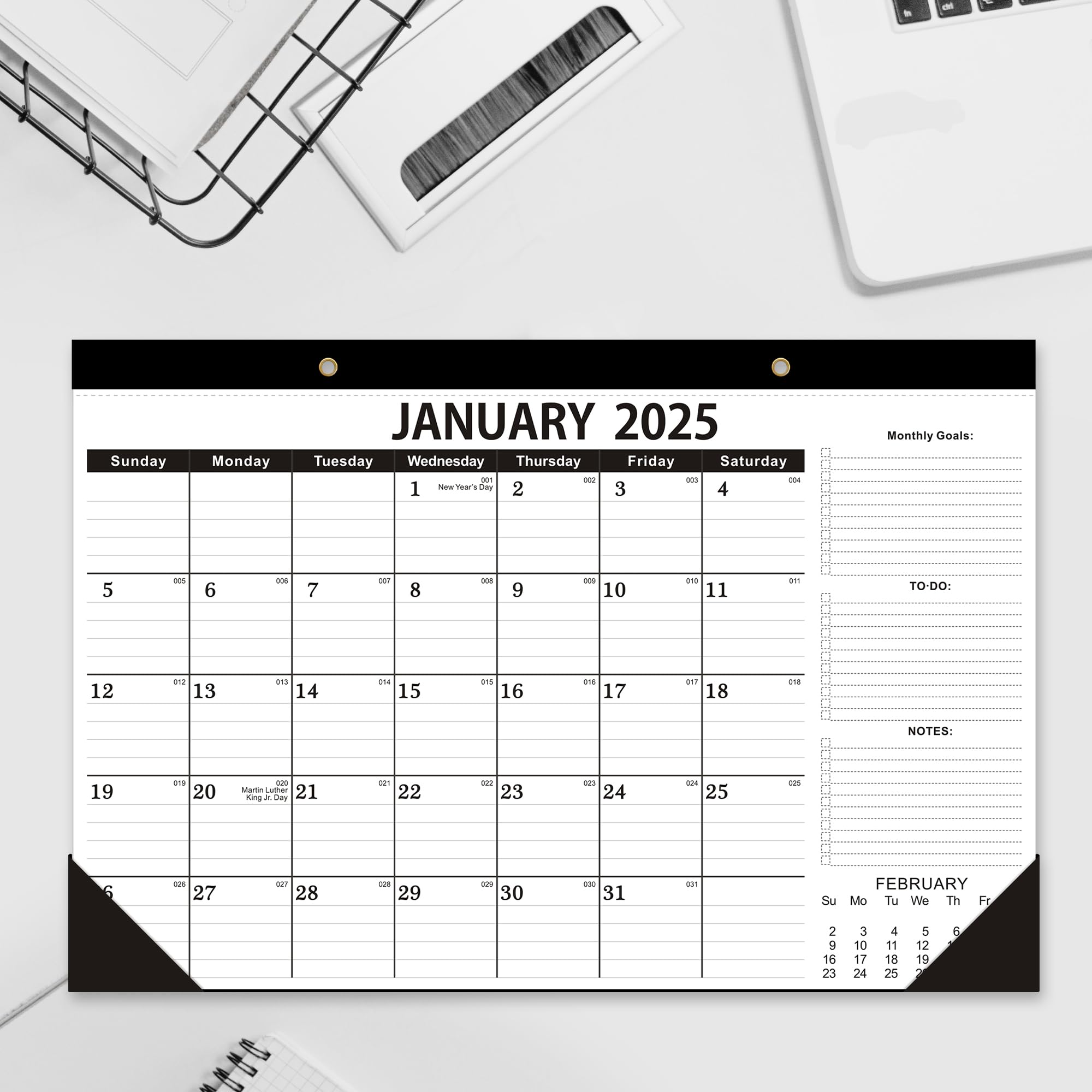 2025-2026 18-Month Large Desk Calendar (17