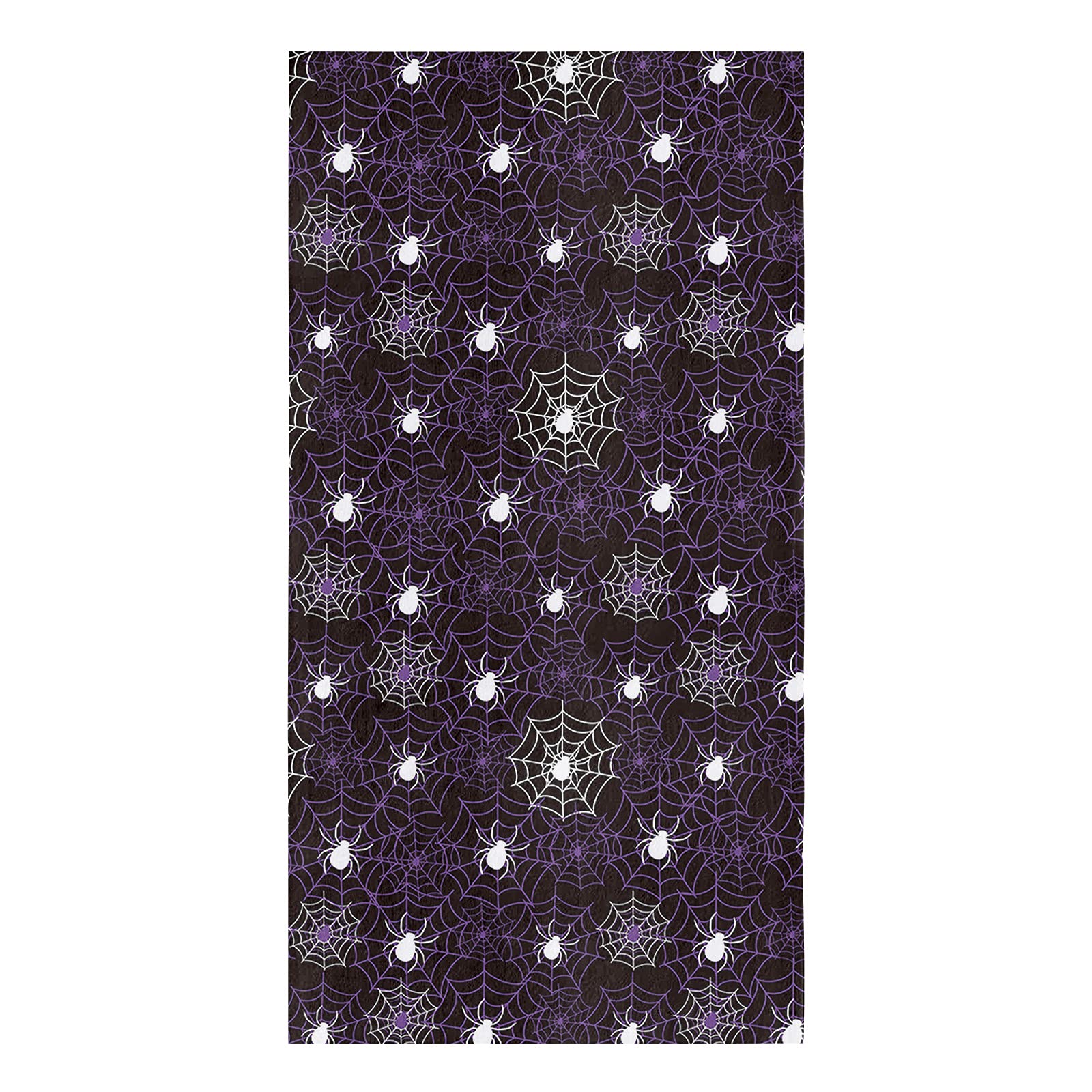 2-Pack Halloween Purple Spider Web Microfiber Kitchen Towels | Super Absorbent & Quick-Drying Dish Towels (18x28 Inch) for Kitchen, Bathroom, Hotel, Gym & Spa | Perfect for Halloween Decor & Daily Cleaning