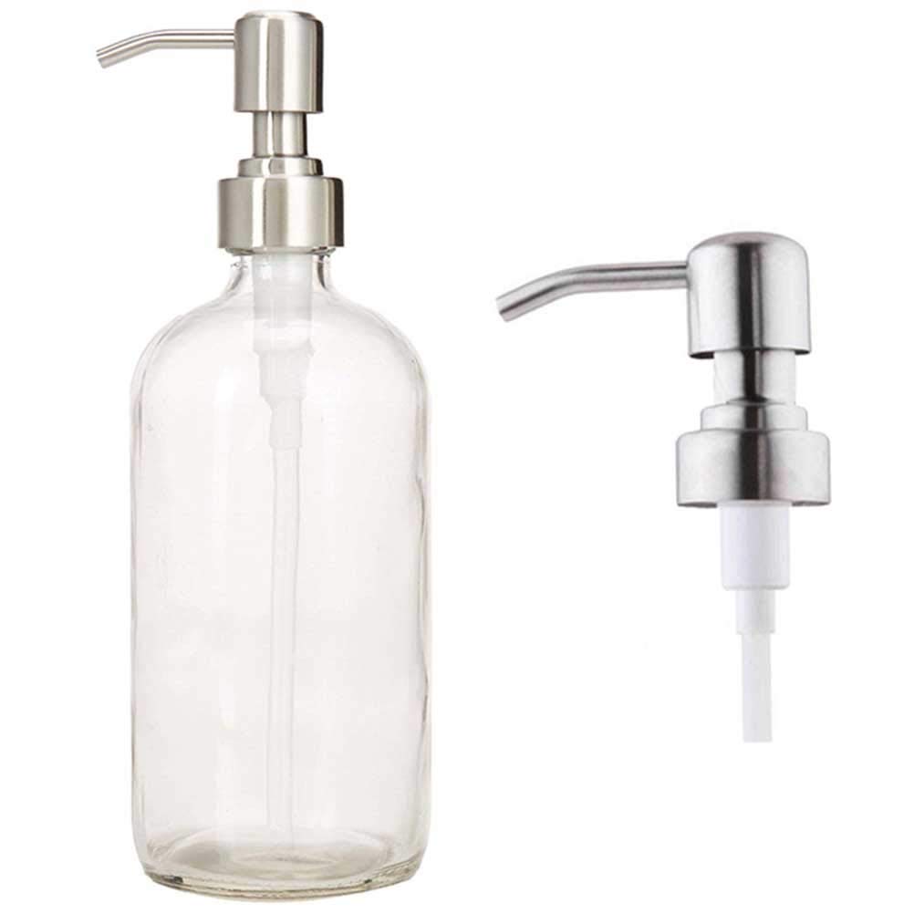 Cabilock 4-Pack Soap Dispenser Pump Heads - Replacement Press Pump Lids for Bathroom & Kitchen Bottles - Perfect for Liquid Soap, Lotion and Shampoo Dispensers