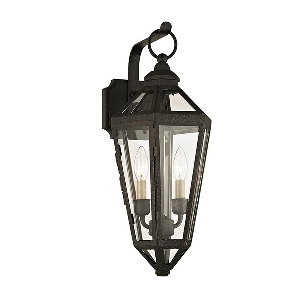 Troy Lighting B6372 Calabasas Two Light Wall Sconce in Vintage Bronze - Perfect for Bedroom, Living Room, and Hallway Lighting Decor