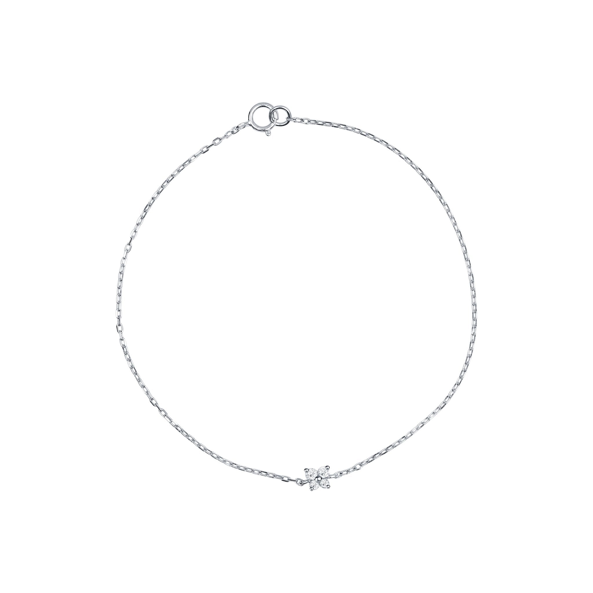 14k White Gold Diamond Butterfly Bracelet for Women - Elegant & Dainty Jewelry Gift for Anniversary, Birthday, Valentine's Day | Perfect for Parties, Weddings & Special Occasions