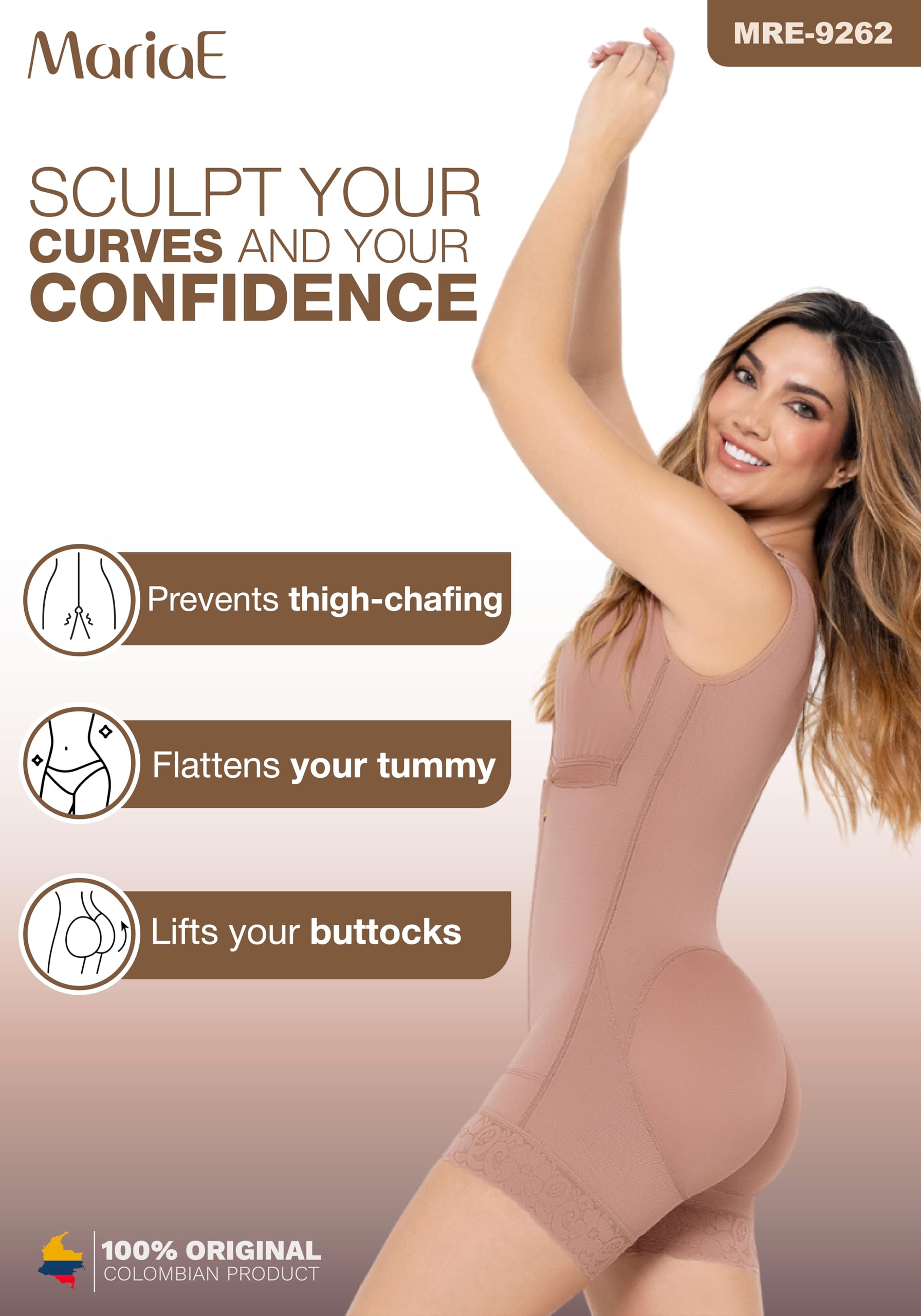 MARIAE STAGE 2 Post-Surgery Compression Garment - Tummy Tuck & Postpartum Fajas Colombianas - Waist Trainer for Women - Perfect for Postpartum Recovery & Body Shaping