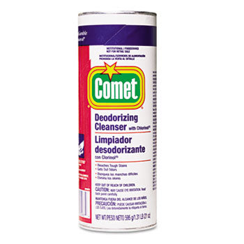 Comet Deodorizing Cleaner with Chloranil - 21oz (Pack of 24) | Powerful Bathroom & Kitchen Disinfectant for Tough Stains & Odors