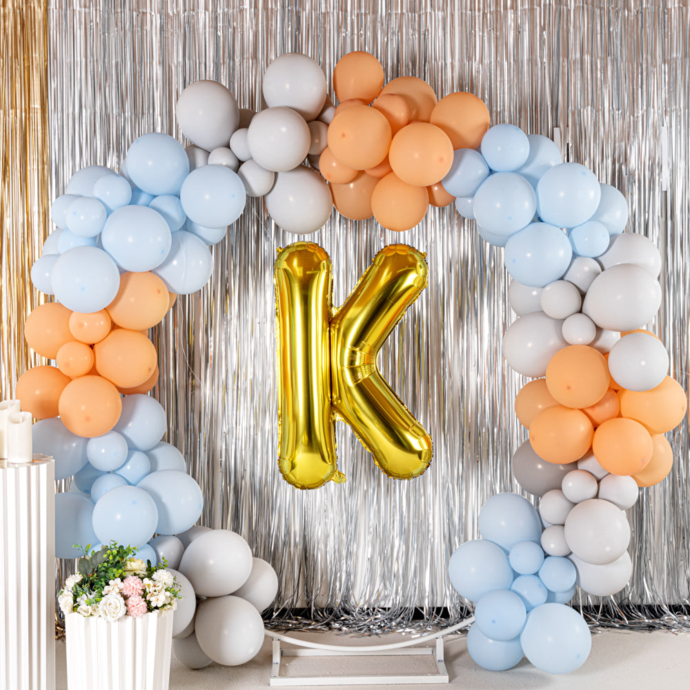 Balloonify Gold Mylar Letter K Balloon - 40 Inch Large Foil Alphabet Balloon for Birthday Party Decorations, Baby Shower, Graduation & Anniversary Celebrations