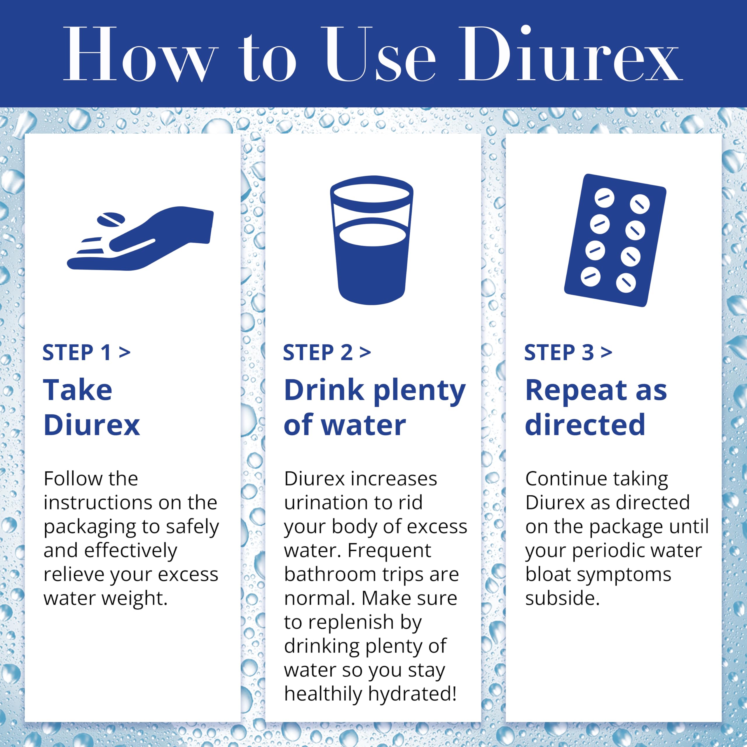 Diurex Max Water Pills - Maximum Strength Caffeine Free Diuretic for Water Retention Relief - 24 Count - Reduce Bloating & Swelling for Comfortable Daily Activities