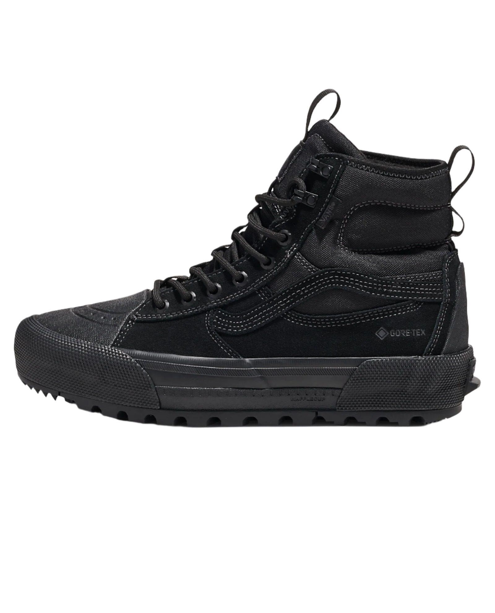 VANS MTE Sk8-Hi GORE-TEX Waterproof Hiking Shoes for Men & Women - Blackout - Durable Outdoor Boots for Hiking, Snow & Winter Adventures