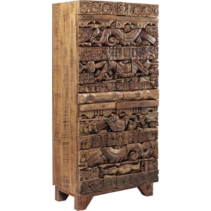 Shanti Surprise Puzzle Cabinet with 2 Doors - Natural Wood Storage for Kids & Home Organization | Perfect for Bedroom, Playroom & Nursery Decor