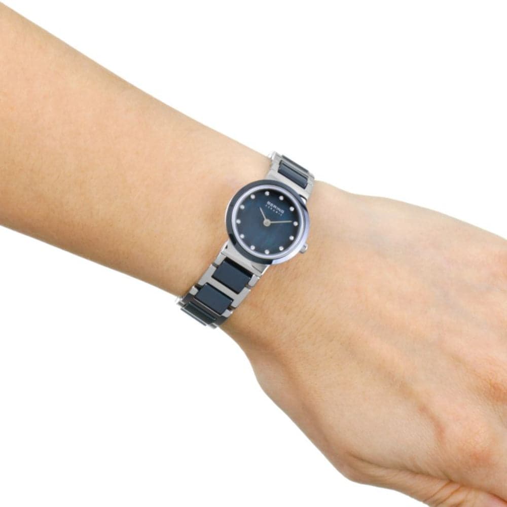 BERING 10725-787 Ceramic Women's Watch - Luxury Minimalist Timepiece for Everyday Wear & Special Occasions