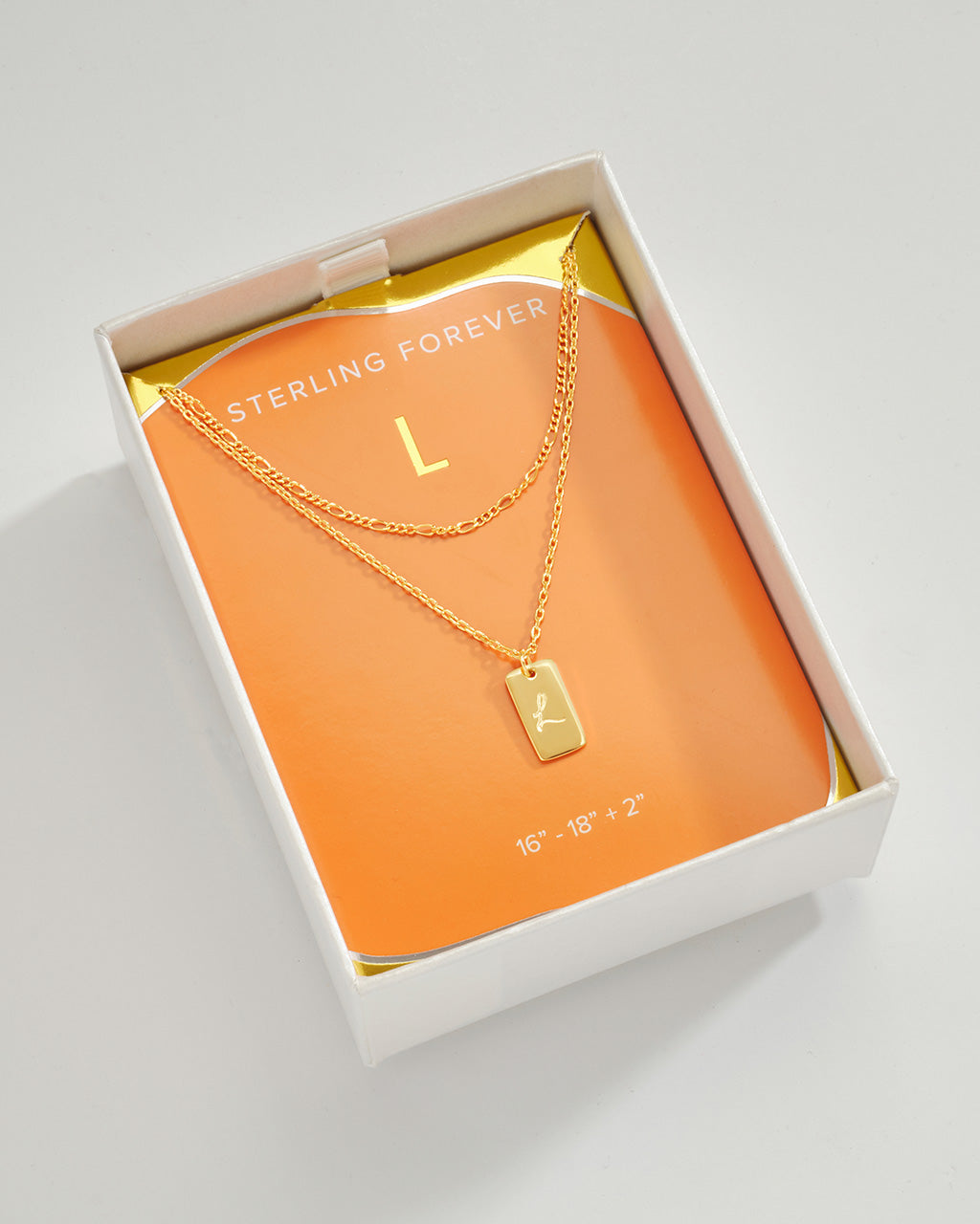 Layered Chain Necklace for Women - Initial Pendant Necklace, Dainty Gold & Silver Jewelry Gift for Her - Perfect for Everyday Wear, Date Night & Special Occasions