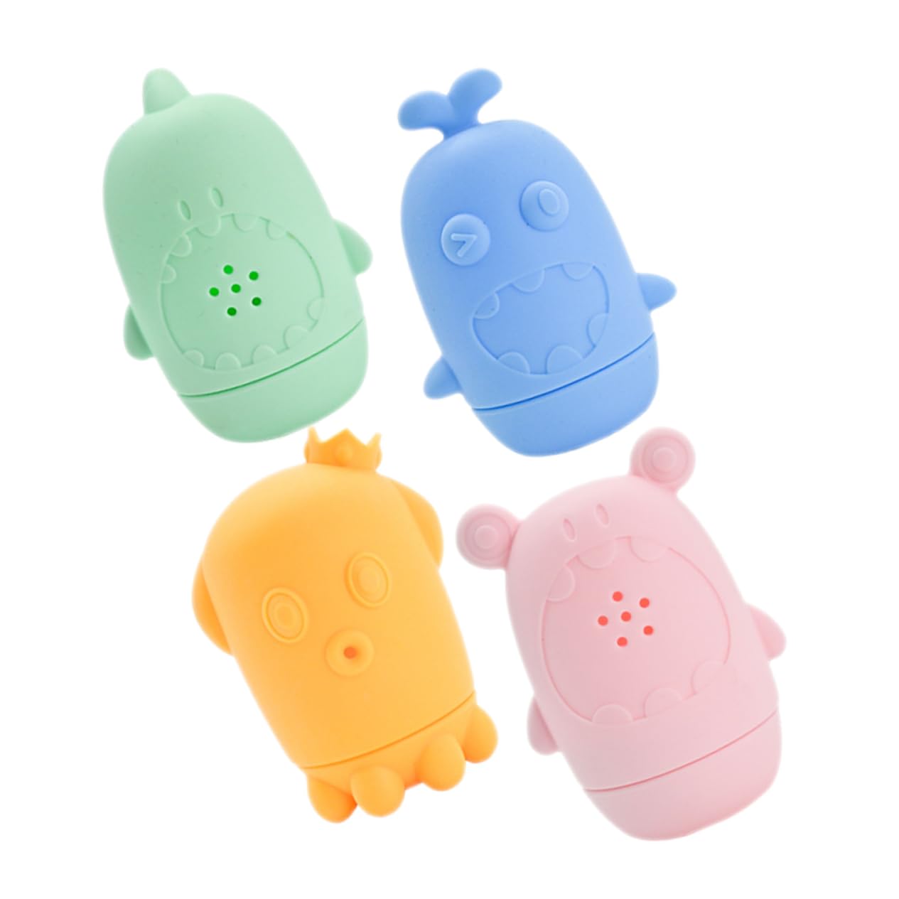 CIYODO 4-Piece Bath Toys Set for Kids - Fun Floating Animal Bathtub Toys for Toddlers & Babies - Perfect for Bath Time Play, Sensory Development & Water Play Activities