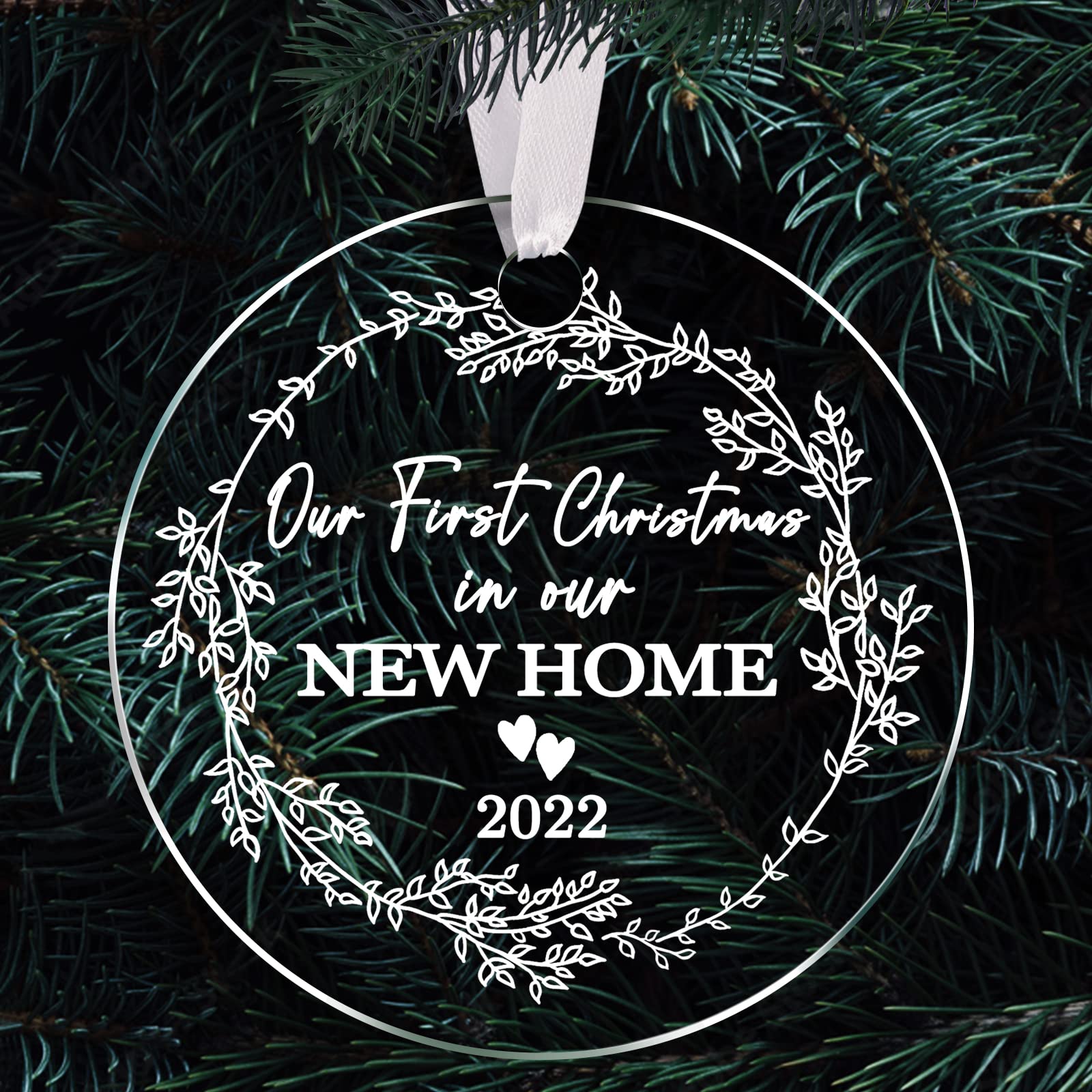 2022 First Christmas in Our New Home Ornament - Dodosky Personalized New House Keepsake for Christmas Tree Decorations - Perfect Housewarming Gift for New Homeowners & Holiday Celebrations