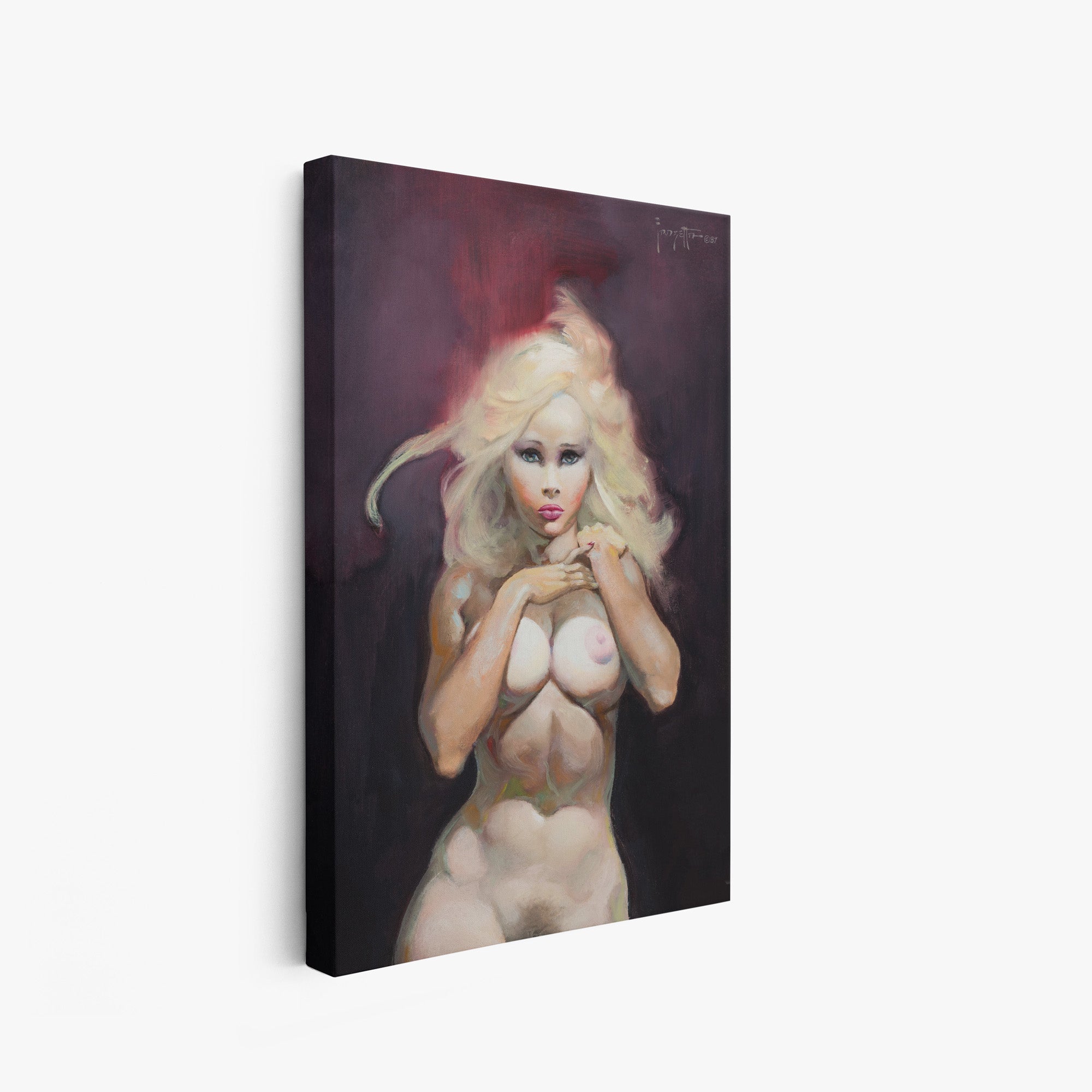 Temptation Canvas Wall Art - Stretched Framed Modern Home Decor for Living Room, Bedroom & Office