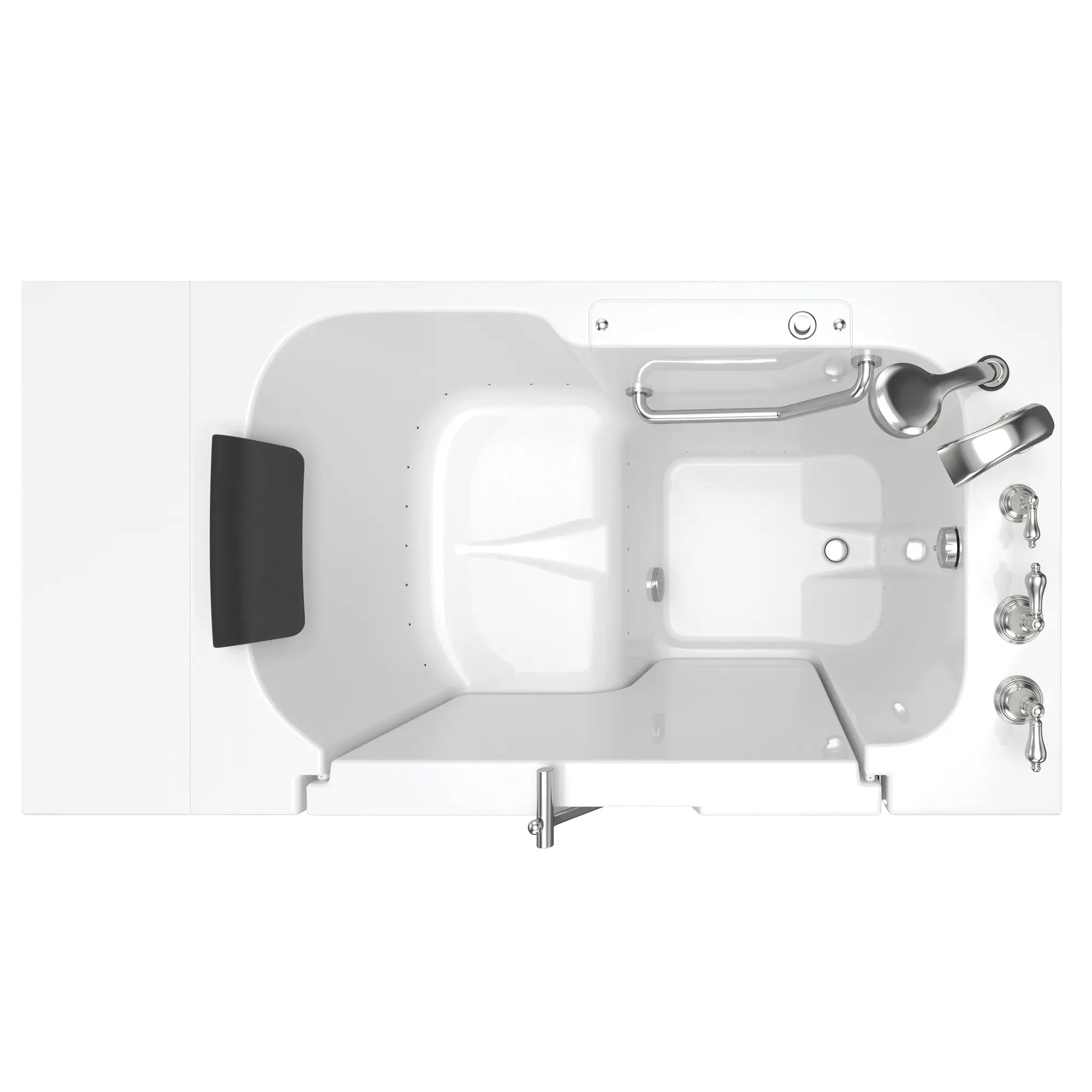 Premium 32 x 52 Inch Walk-in Bathtub with Air Spa System - Right Hand Drain & Faucet - Gelcoat Finish - Ideal for Elderly & Mobility Needs - Relaxing Hydrotherapy at Home