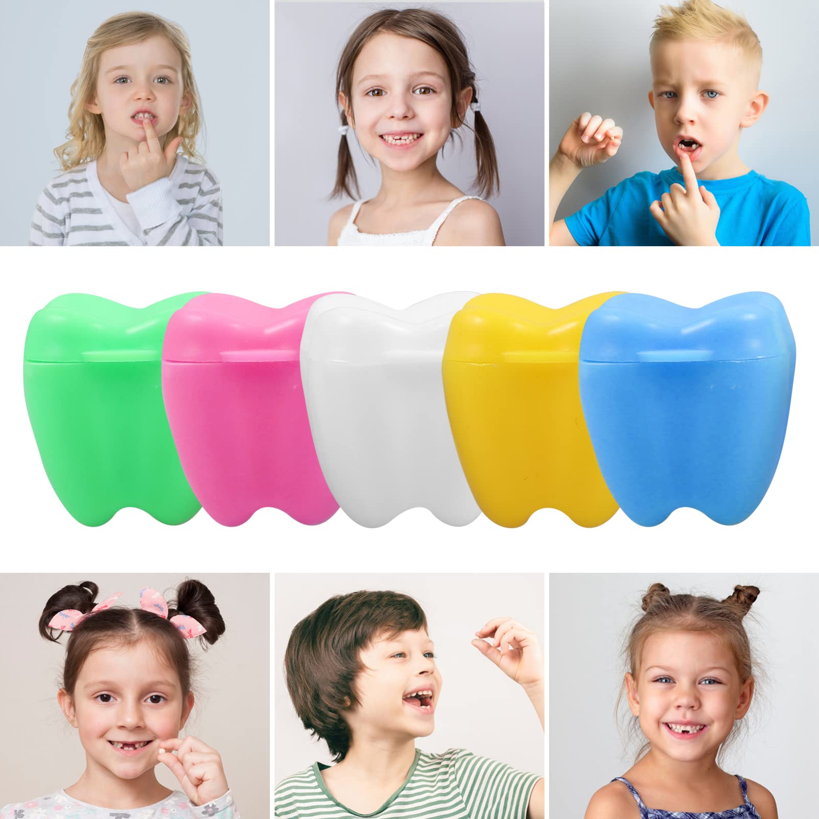 Healvian 20-Piece Tooth Storage Box - Baby Teeth Keepsake Organizer for Kids | Perfect for Preserving First Teeth & Creating Childhood Memories