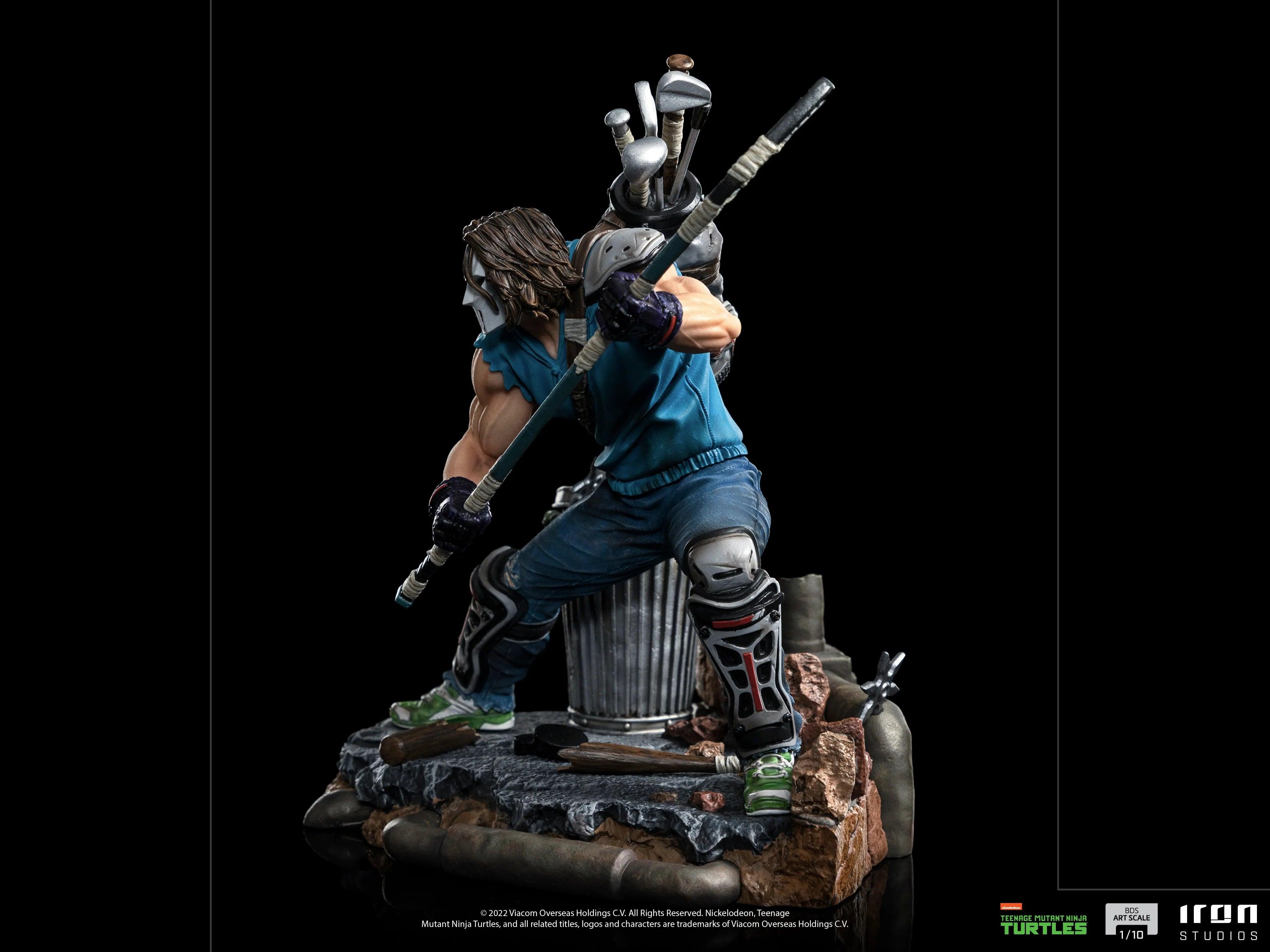 Iron Studios Teenage Mutant Ninja Turtles Casey Jones BDS Art Scale 1/10 Statue - Collectible Action Figure for TMNT Fans, Home Decor & Gift for Comic Book Lovers