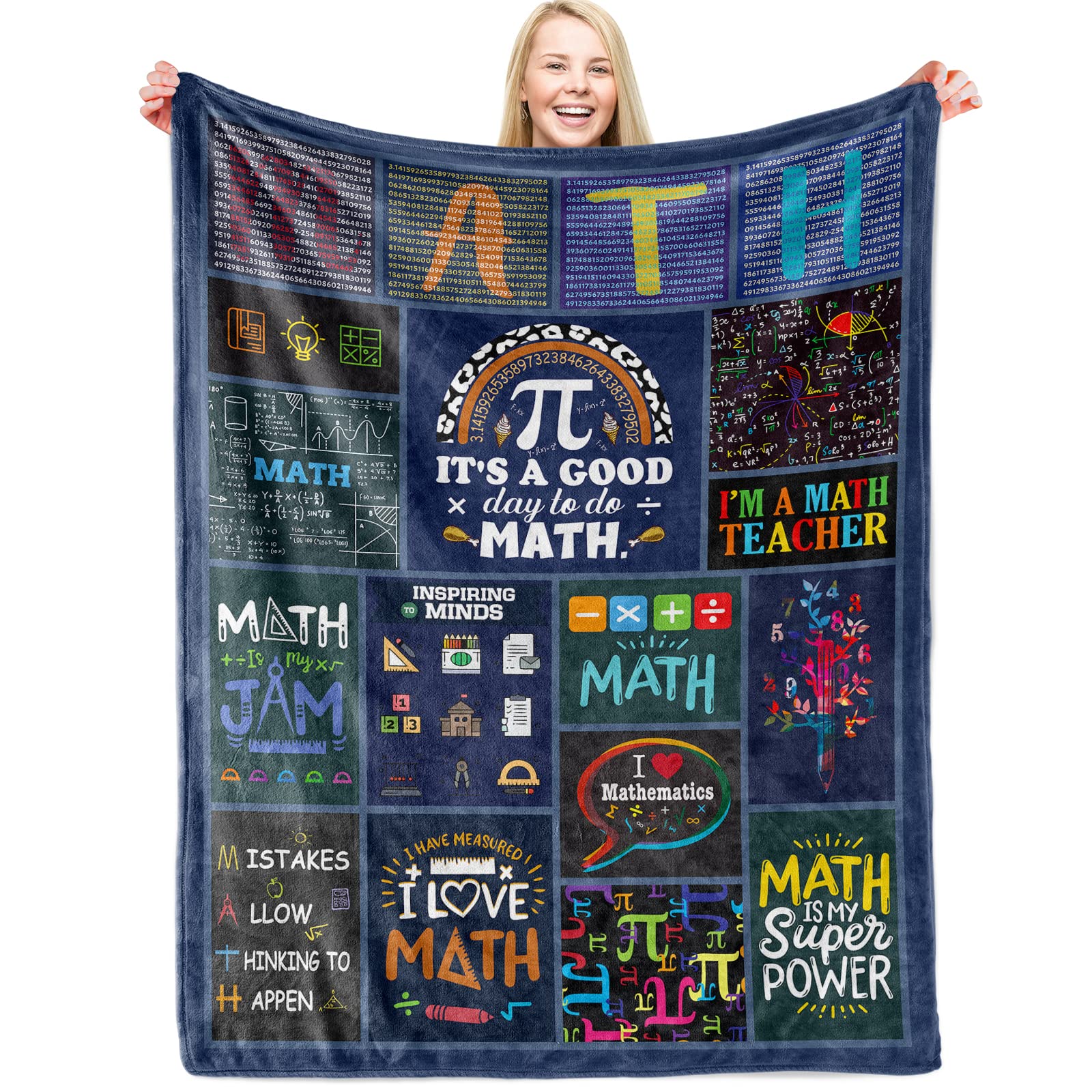 Soft Fleece Math Teacher Blanket - 60