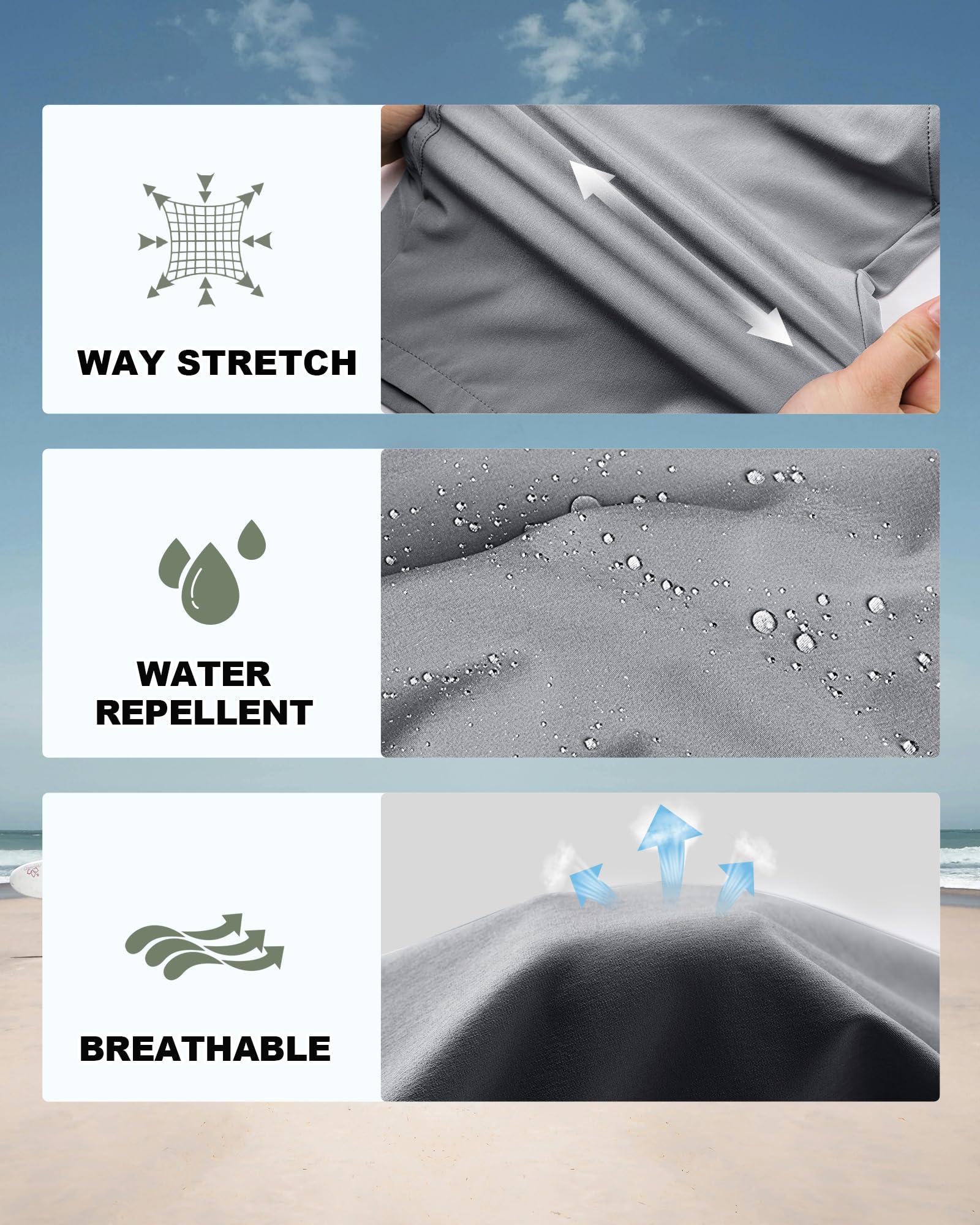 33,000ft Men's Quick Dry Golf Shorts - 11