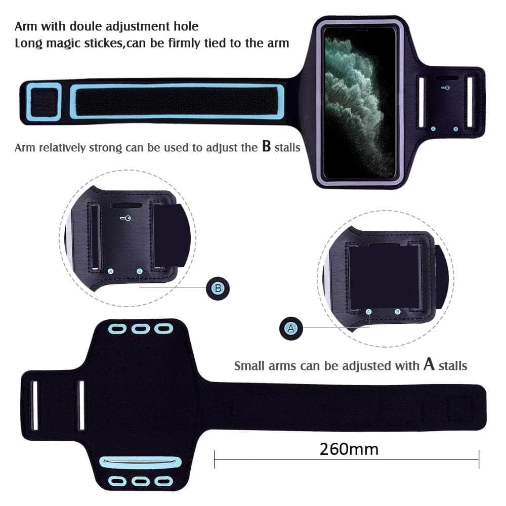 Lightweight Running Jogging Armband for iPhone 13 Mini - Secure Gym Sports Phone Holder for Workouts, Cycling & Fitness Tracking