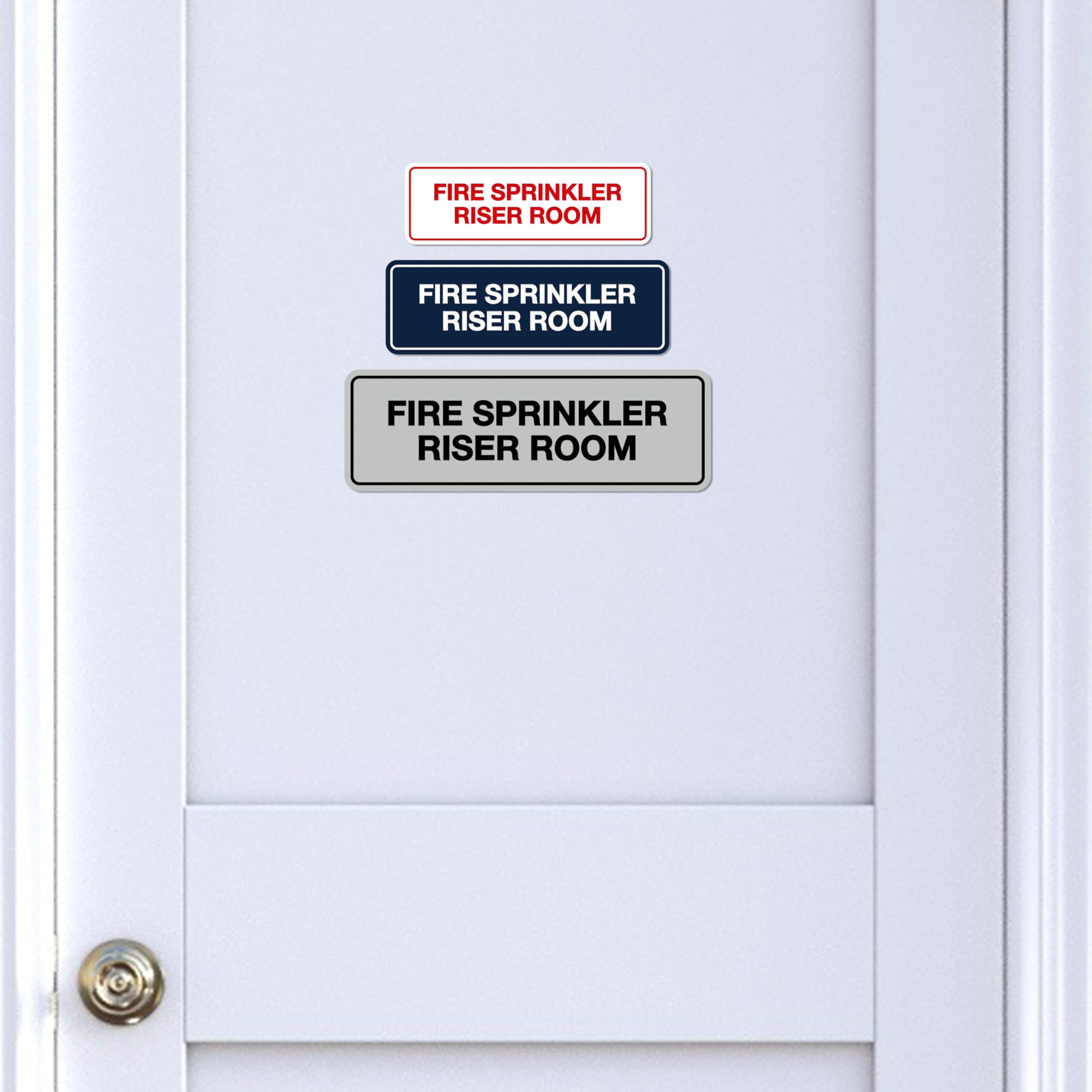 Signs ByLITA Standard Fire Sprinkler Riser Room Sign (Red) - Small (1 Pack) - Ideal for Commercial Buildings, Warehouses & Fire Safety Compliance