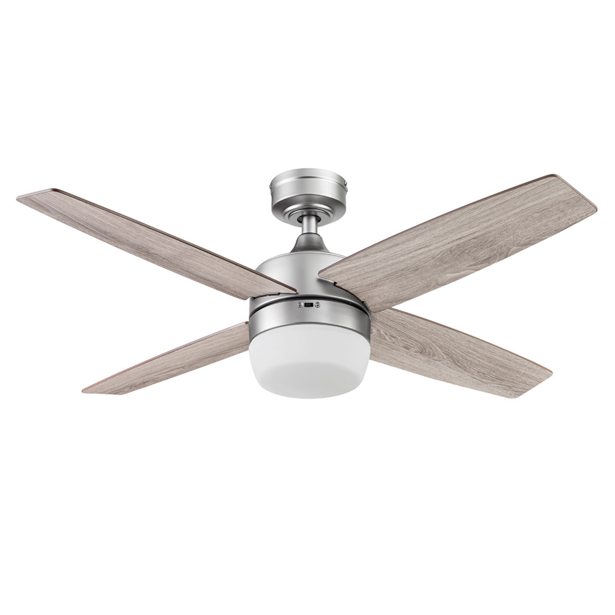 44 Inch Brushed Nickel Ceiling Fan with Remote Control - Modern Cooling for Living Room, Bedroom & Office