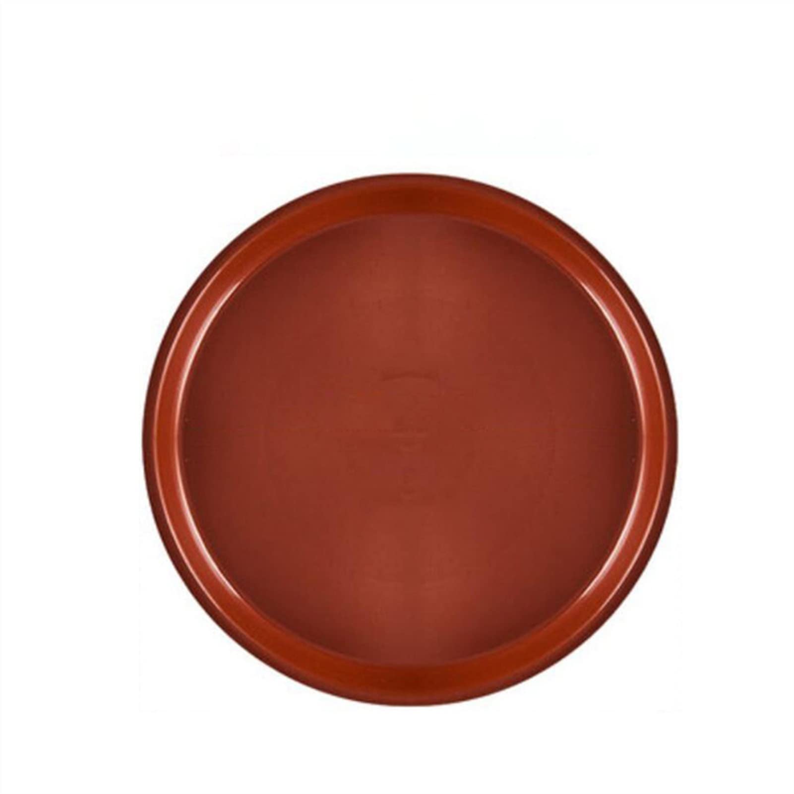 TOMYEUS 10-Pack Plastic Plant Saucers - Round Drip Trays for Flower Pots, Indoor/Outdoor Garden Supplies (Red, H160) - Protect Floors & Surfaces from Water Damage - Perfect for Houseplants, Balcony & Patio Gardening