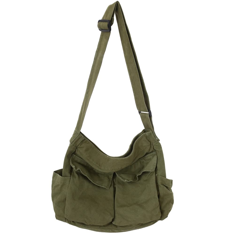 Stylish Women's Crossbody Shoulder Bag - Durable Canvas Hobo Purse with Zipper Closure, Large Casual Tote for Everyday Use | Perfect for Work, Travel, Shopping & Daily Essentials