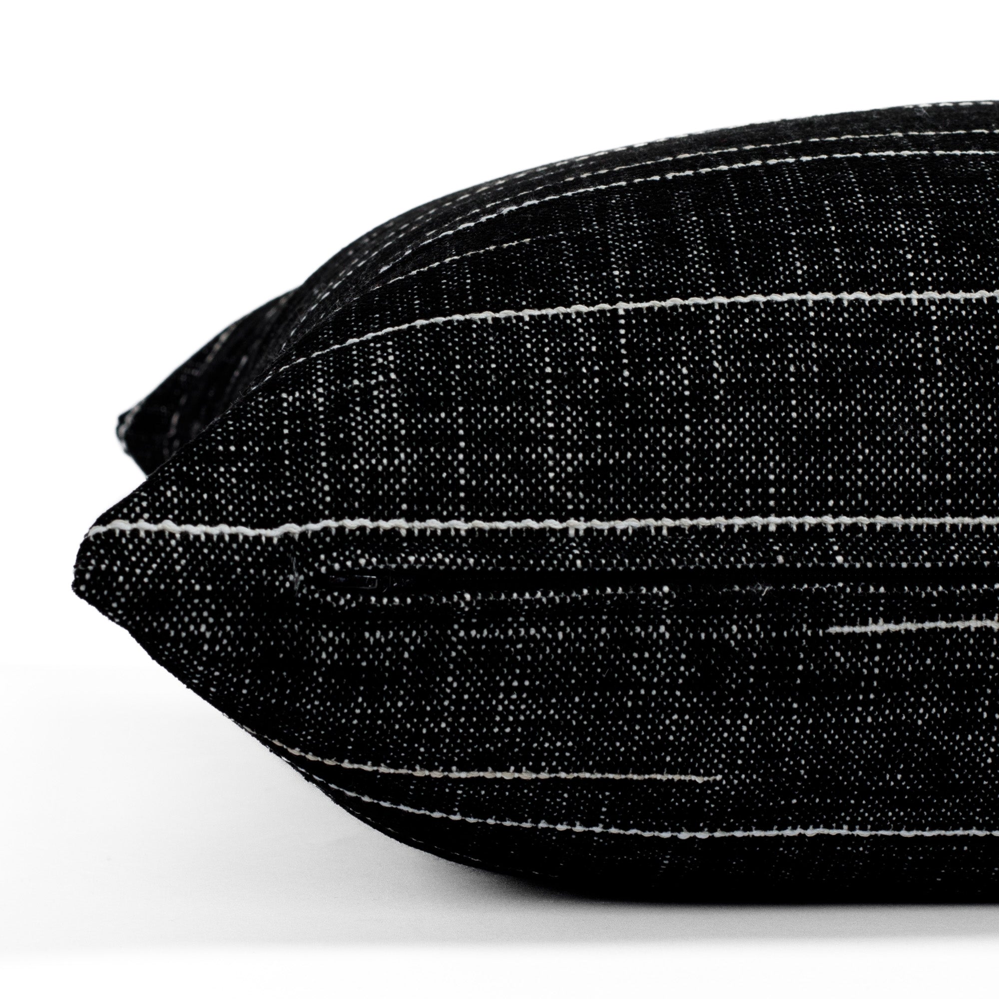 Premium Yuzu 22x22 Outdoor Throw Pillow in Onyx Black - Waterproof & UV Resistant for Patio, Poolside, Garden & Porch Decor