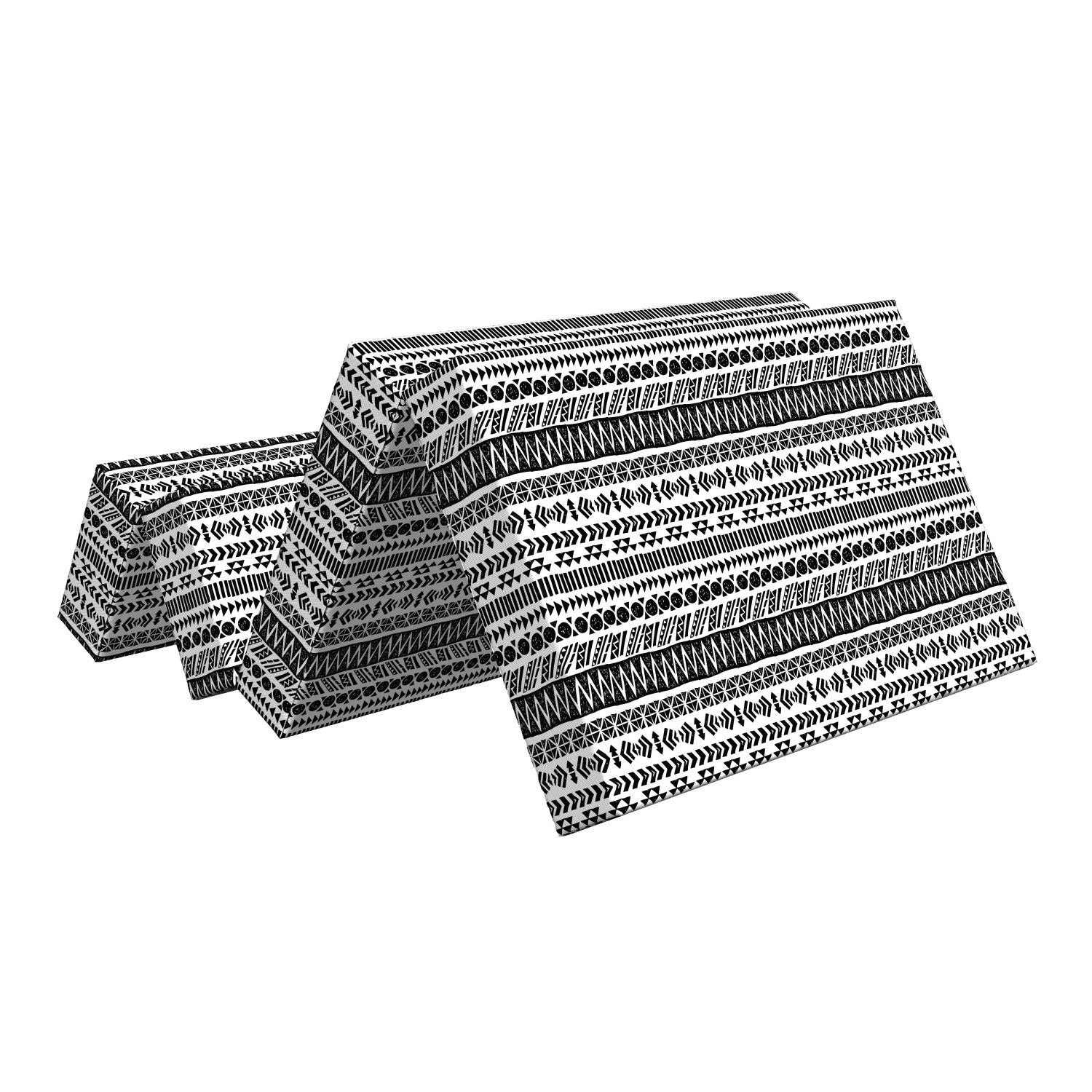 Ambesonne Trippy Foldable Mattress - Aztec Mystic Design, 74.8