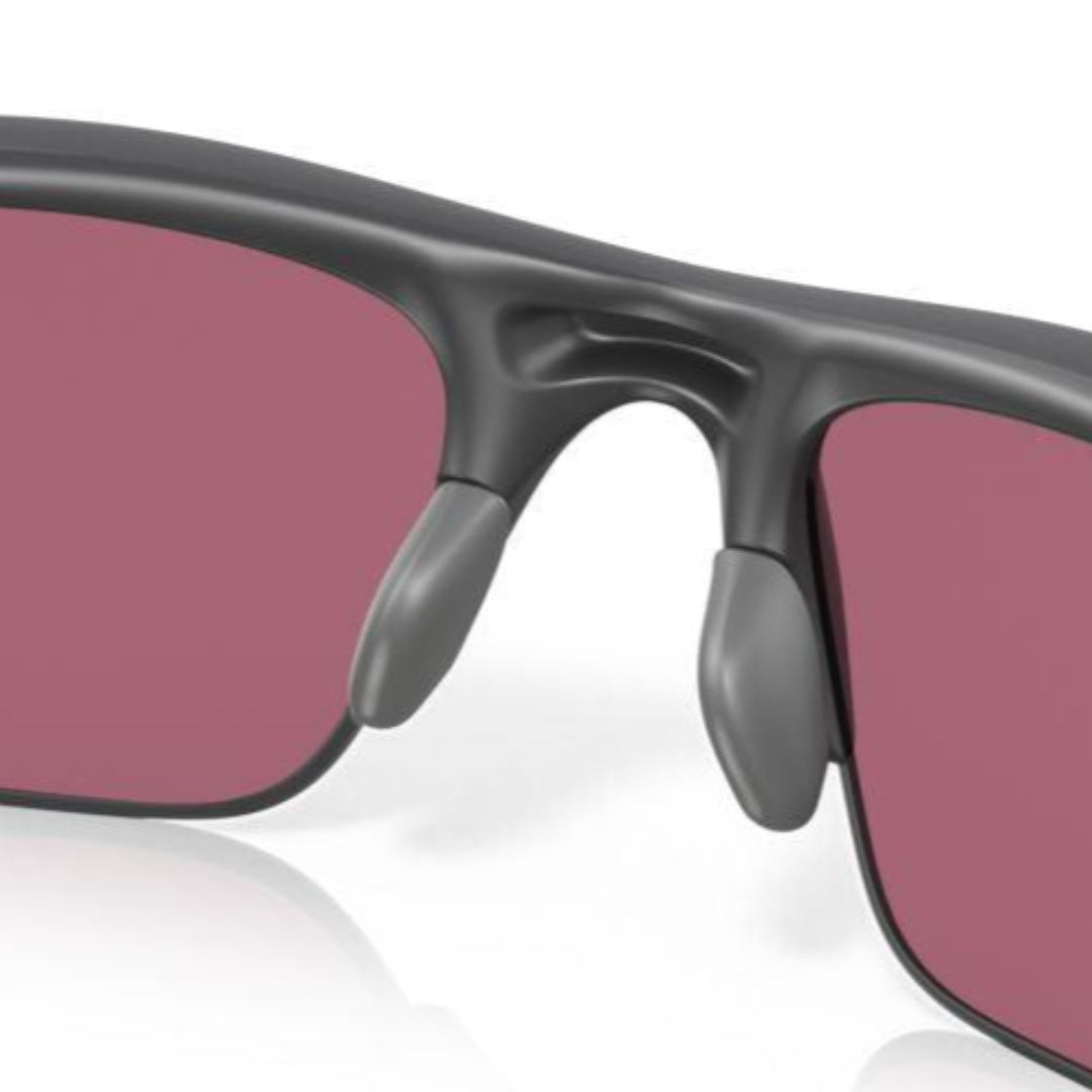Oakley Half Jacket 2.0 Sunglasses - Low Bridge Fit, Matte Dark Grey Frame with Prizm Road Lenses (Model 0OO9153 915328) - Ideal for Cycling, Running & Outdoor Sports