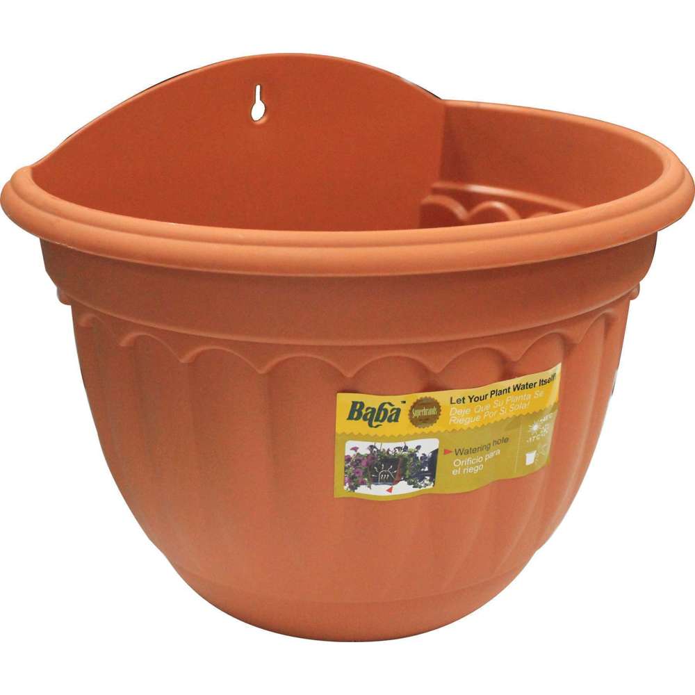 Baba Wall Pot Cotta 8.86 x 6.65 Inch - Terracotta Planter for Indoor Plants, Succulents & Herbs - Perfect for Home Decor, Kitchen, Balcony & Garden