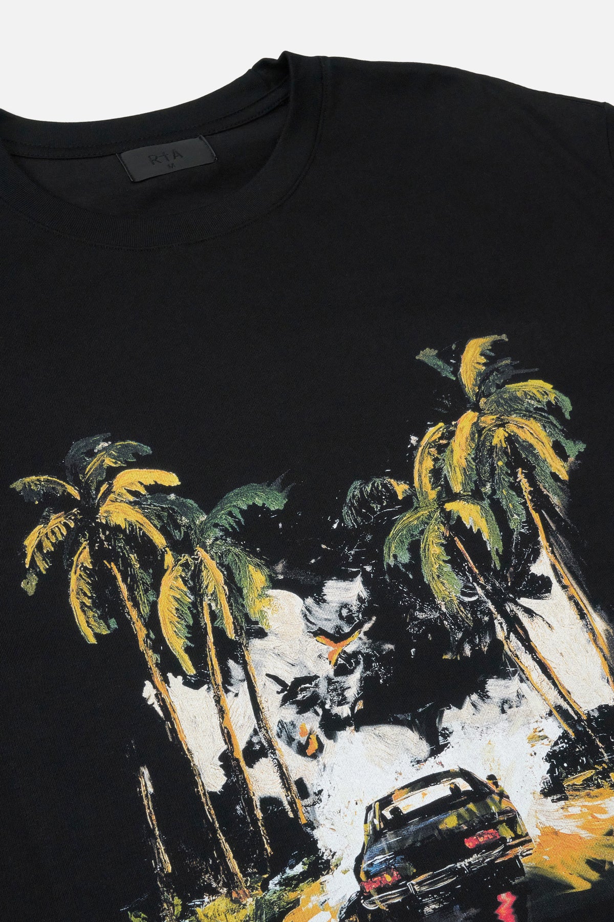 Colin Oversized Short Sleeve T-Shirt for Men - Black Car Rebel Graphic Tee - Casual Streetwear & Urban Fashion for Everyday Wear