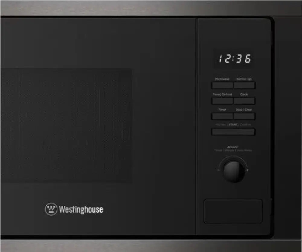 Westinghouse WMB2522DSC 25L 900W Built-in Microwave Oven - Compact Countertop Microwave for Small Kitchens, Dorms & Offices | Fast Cooking & Reheating | Stainless Steel Finish