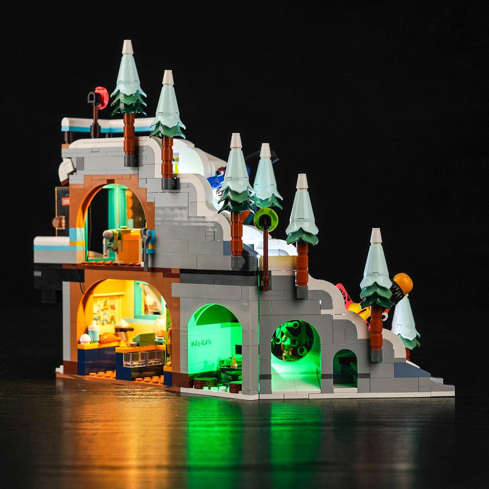 LEGO Mountaintop Climbing Snow Mountain Lamp Set 41756 - LED Light Kit for LEGO Building Blocks, DIY Night Light for Kids Room Decor & Model Display