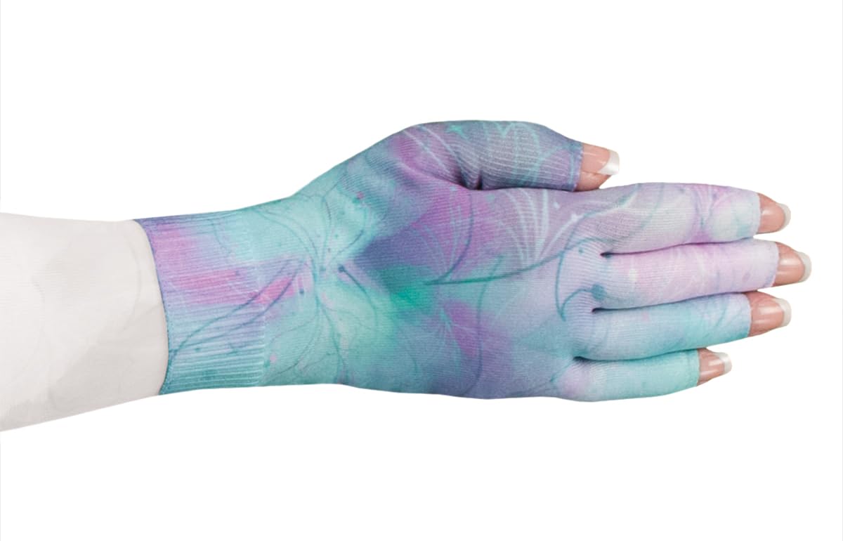 Luna Medical Graduated Compression Gloves for Lymphedema - Arthritis & Carpal Tunnel Relief - Breathable Support Gloves for Swelling, Pain & Circulation - Ideal for Daily Use, Typing & Post-Surgery Recovery