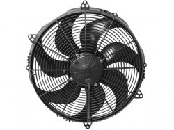 Spal 30102553 16-Inch 24V Curved Blade Puller Fan - Heavy Duty Cooling Fan for Trucks, RVs & Industrial Equipment (1 Pack) | Perfect for Engine Cooling & Ventilation Systems
