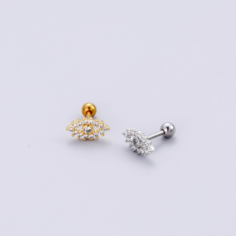16G Surgical Steel Cartilage Earrings - Heart Dangle Earrings with Ball Back Closure | Hypoallergenic Body Jewelry for Women | Perfect for Daily Wear, Parties & Special Occasions