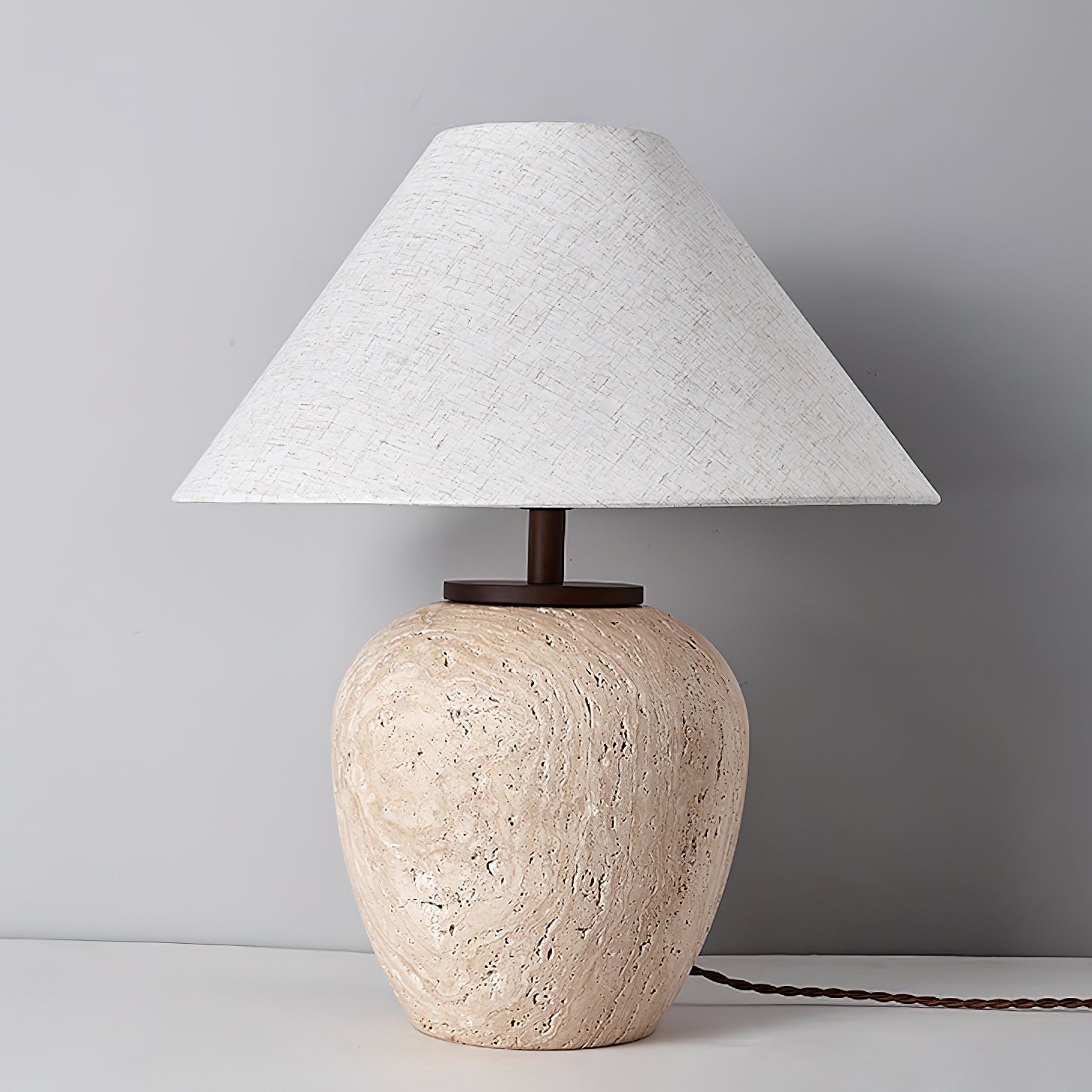 Modern AOJI Table Lamp - Adjustable LED Desk Light with USB Port, Touch Control & 3 Color Temperatures for Home Office, Bedroom, Study Room & Reading