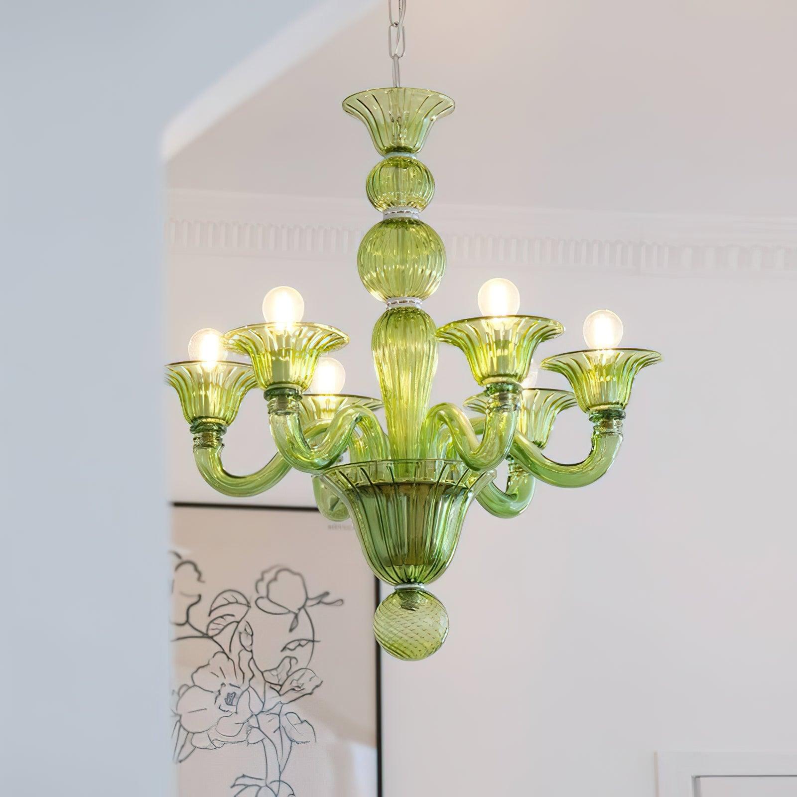 Elegant Calle Rafina Chandelier - Modern Crystal Ceiling Light Fixture for Dining Room, Living Room & Bedroom Decor