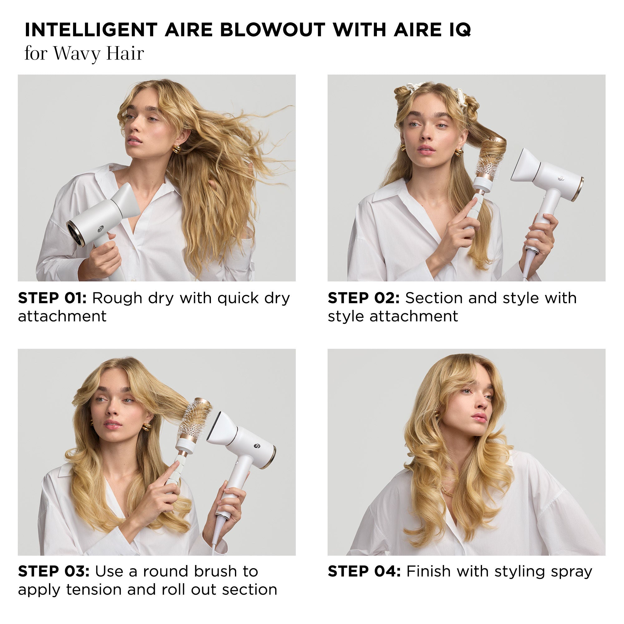 Aire IQ Intelligent Hair Dryer - Fast Drying, Lightweight & Quiet for Salon-Quality Styling at Home - Perfect for Travel, Daily Use & Professional Stylists
