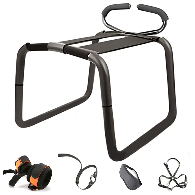 Premium Sex Bench & Bouncing Mount Stool - Adjustable Adult Positioning Chair with Handrails for Couples Play (5-Piece Set) | Perfect for Spicing Up Bedroom Fun, BDSM Scenes & Intimate Bonding Experiences