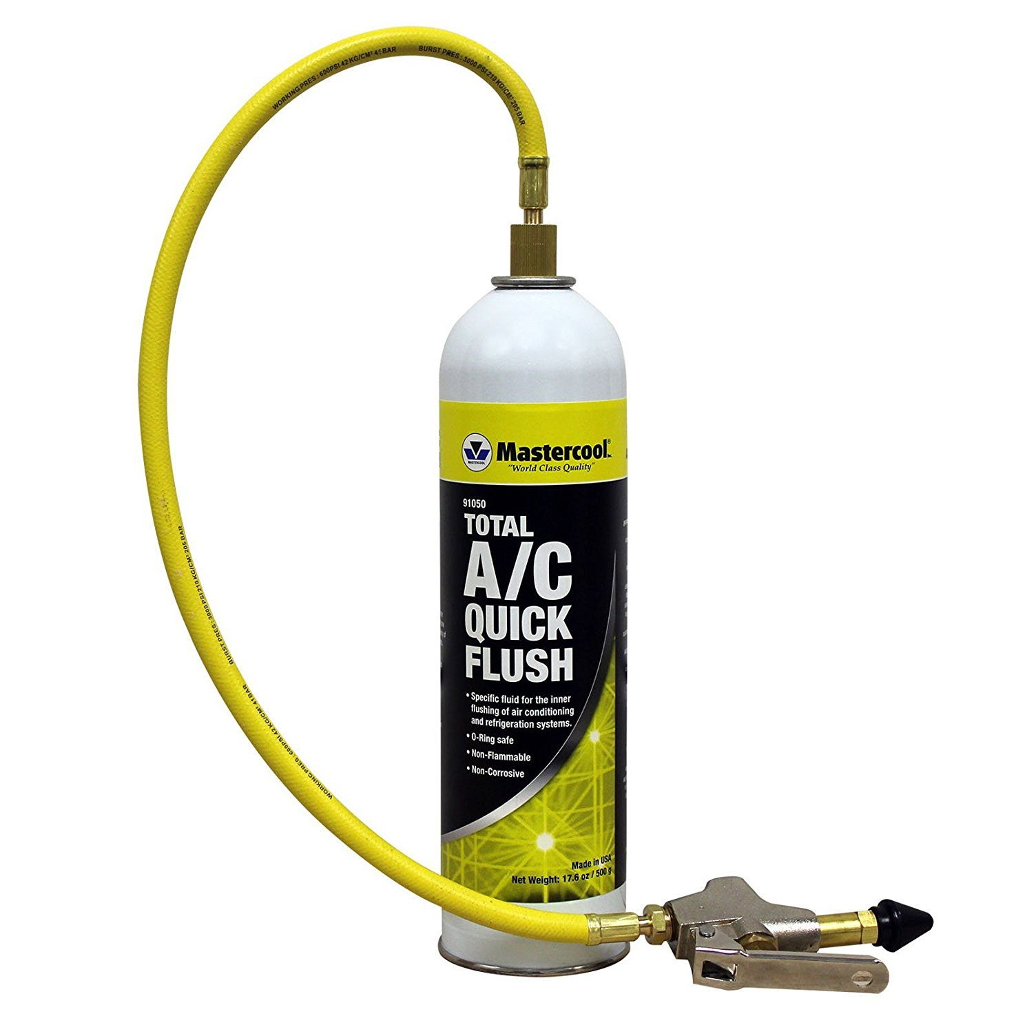 Mastercool 91051 Total A/C Quick Flush Kit - Professional HVAC System Cleaner for Auto & Home Air Conditioning Maintenance | Perfect for Mechanics & DIY Car Repair