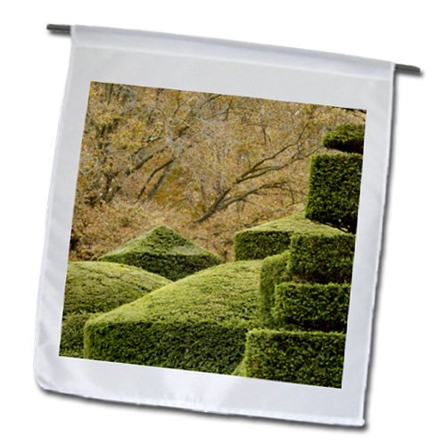 3dRose Longwood Gardens Pennsylvania Topiary Garden Flag by Adam Jones - 12x18 Inch Decorative Outdoor Garden Flag for Patio, Yard, and Home Decor