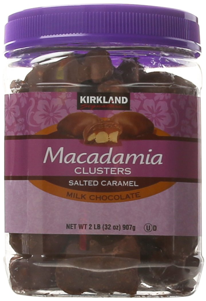 Kirkland Signature Macadamia Nut Clusters with Honey Roasted Nuts, 32 oz Bulk Bag - Perfect for Snacking, Gifts & Party Desserts