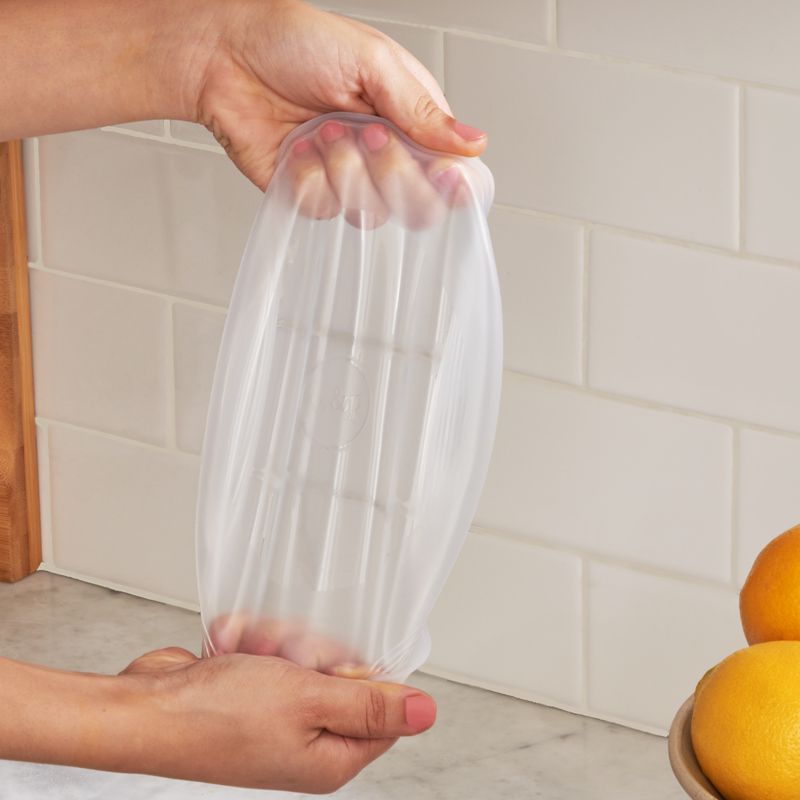Danesco Silicone Stretch Lids - Set of 6 Reusable Round Food Covers for Bowls & Containers | Microwave & Dishwasher Safe | Perfect for Food Storage, Meal Prep & Leftovers