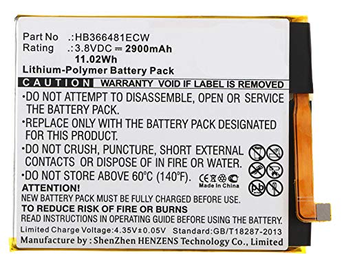 Synergy Digital Replacement Battery for Huawei P Smart - 2900mAh Li-Polymer HB366481ECW Compatible | Long-Lasting Power for Work, Travel & Daily Use