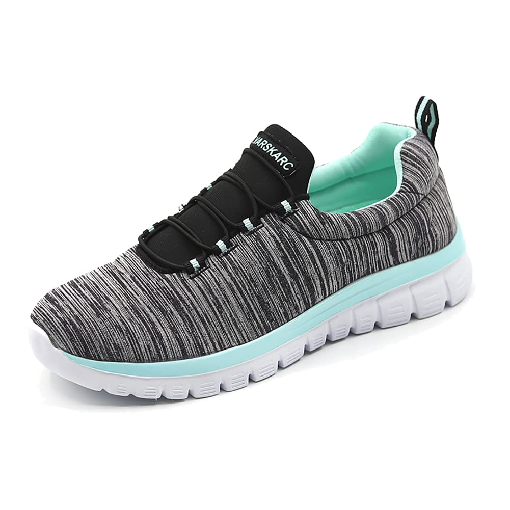 Anuyn Women's Flat Heel Casual Sandals - Slip On Comfortable Lightweight Shoes for Women | Breathable Summer Slippers | Perfect for Beach, Vacation & Everyday Wear (Green, Size 40)