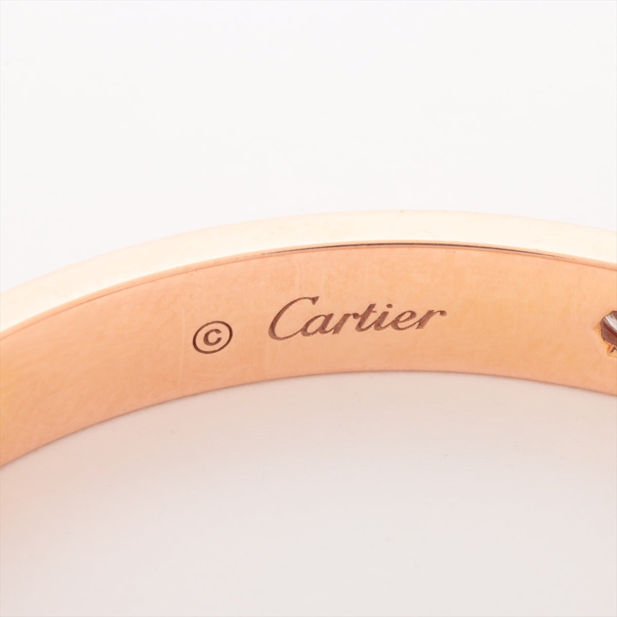 Cartier Love Bracelet 17 in Pink Gold with Half Diamond Accents - Perfect for Gifting & Special Occasions