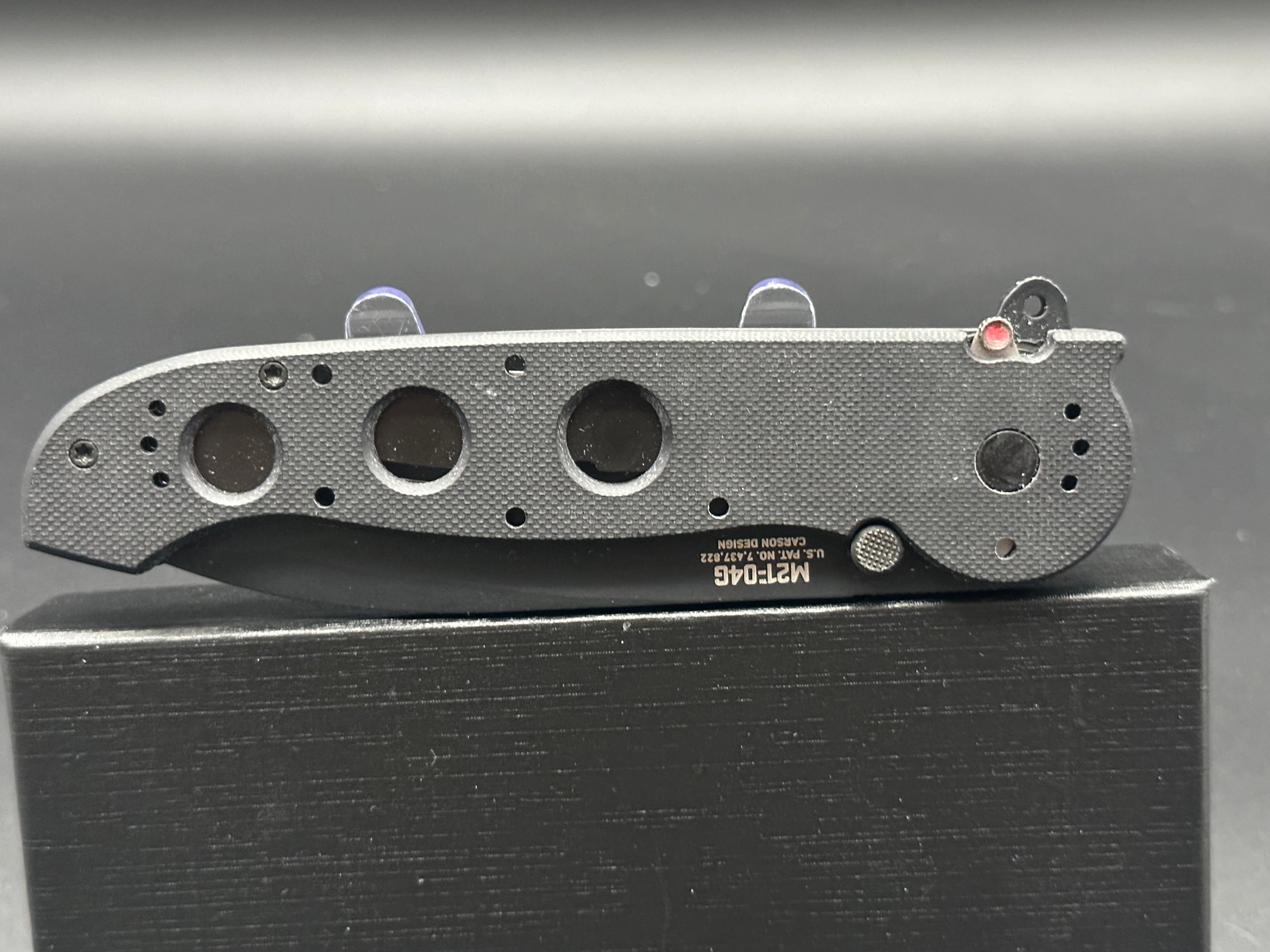 CRKT Carson M21-04G Folding Pocket Knife - Black G10 Handle, Tactical EDC Knife for Outdoor, Camping, Hiking & Survival Gear
